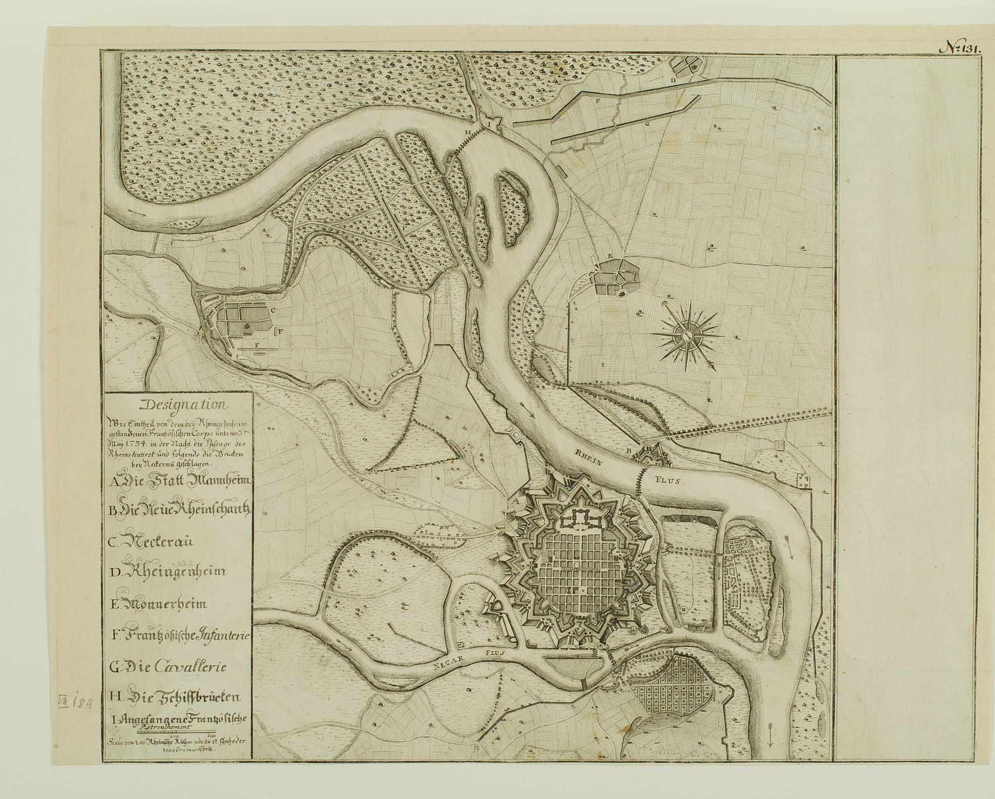 Stadt und Rheinschantze (Quelle: Bildindex der Kunst und Architektur)