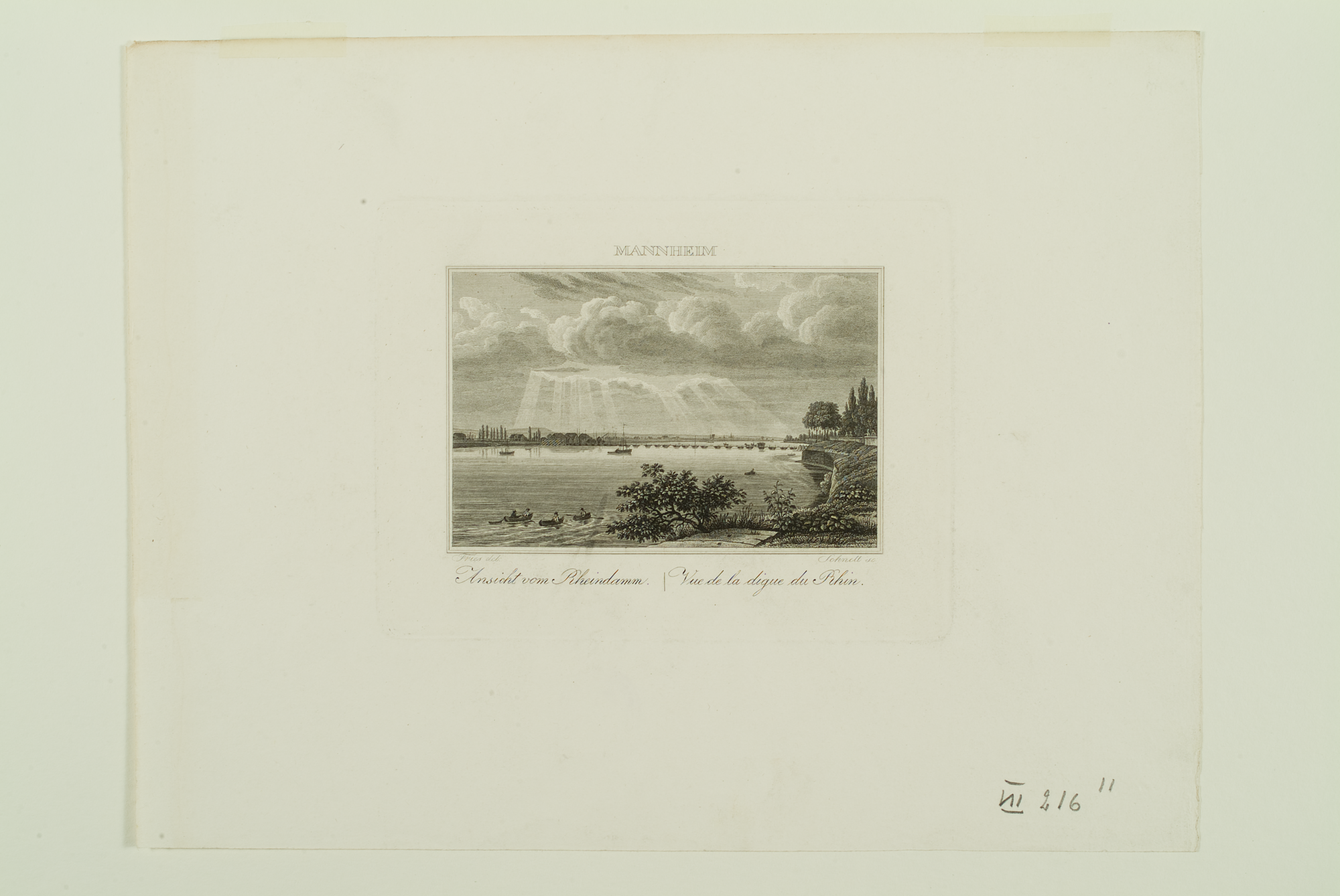 Stadtansicht vom Rheindamm (Quelle: Bildindex der Kunst und Architektur)