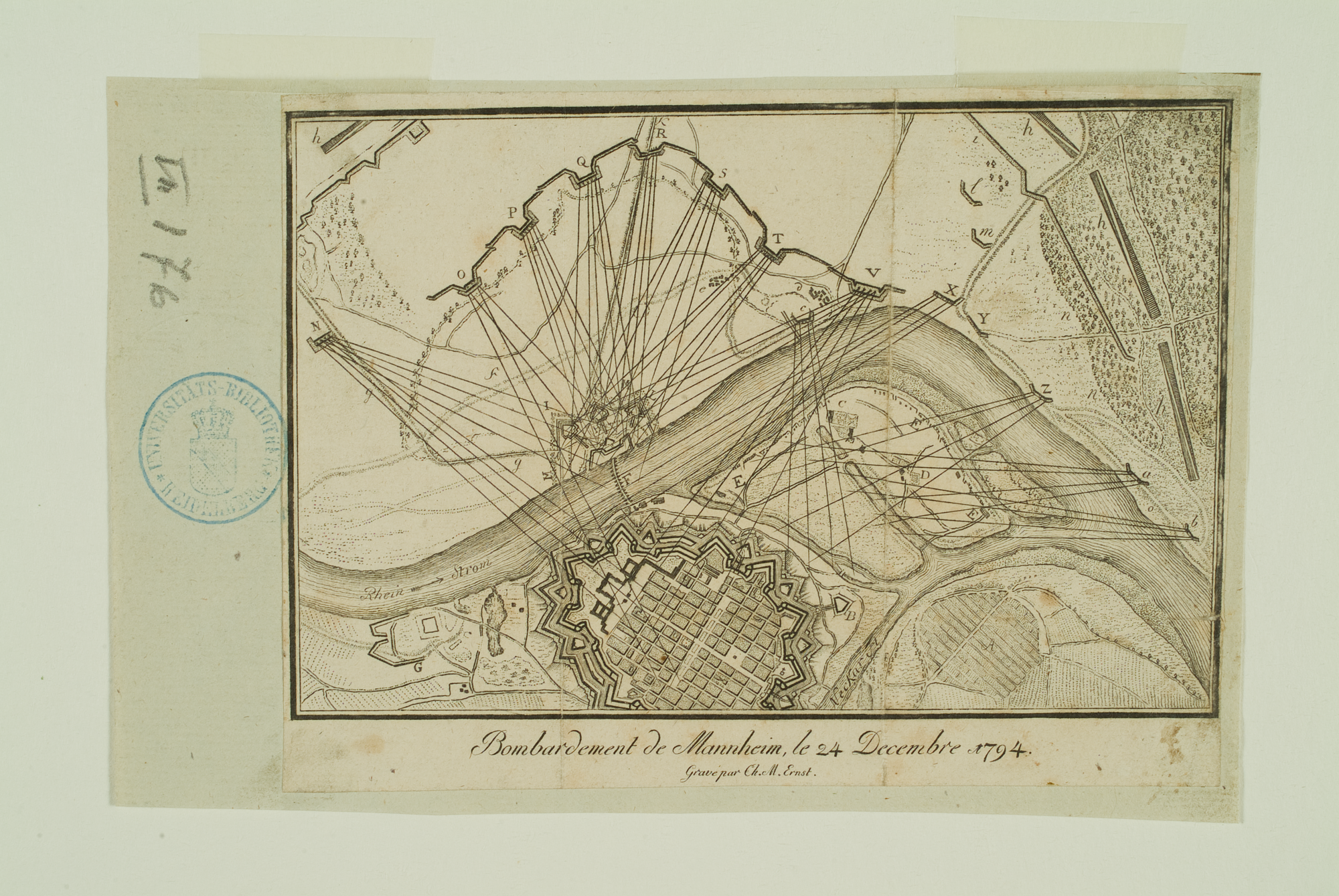 Bombardement der Stadt 1794 (Quelle: Bildindex der Kunst und Architektur)