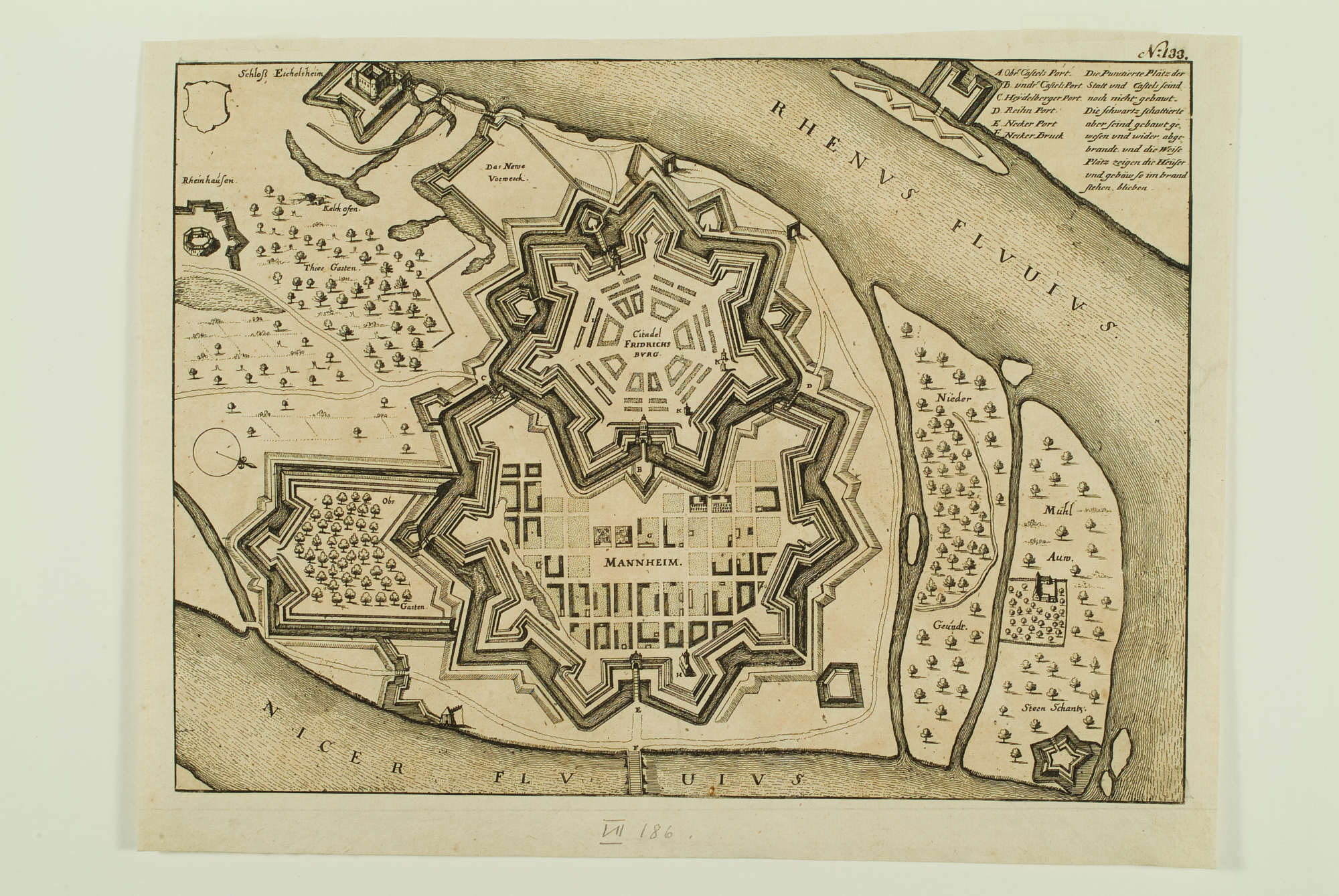 Aufriss Stadt und Befestigung (Quelle: Bildindex der Kunst und Architektur)