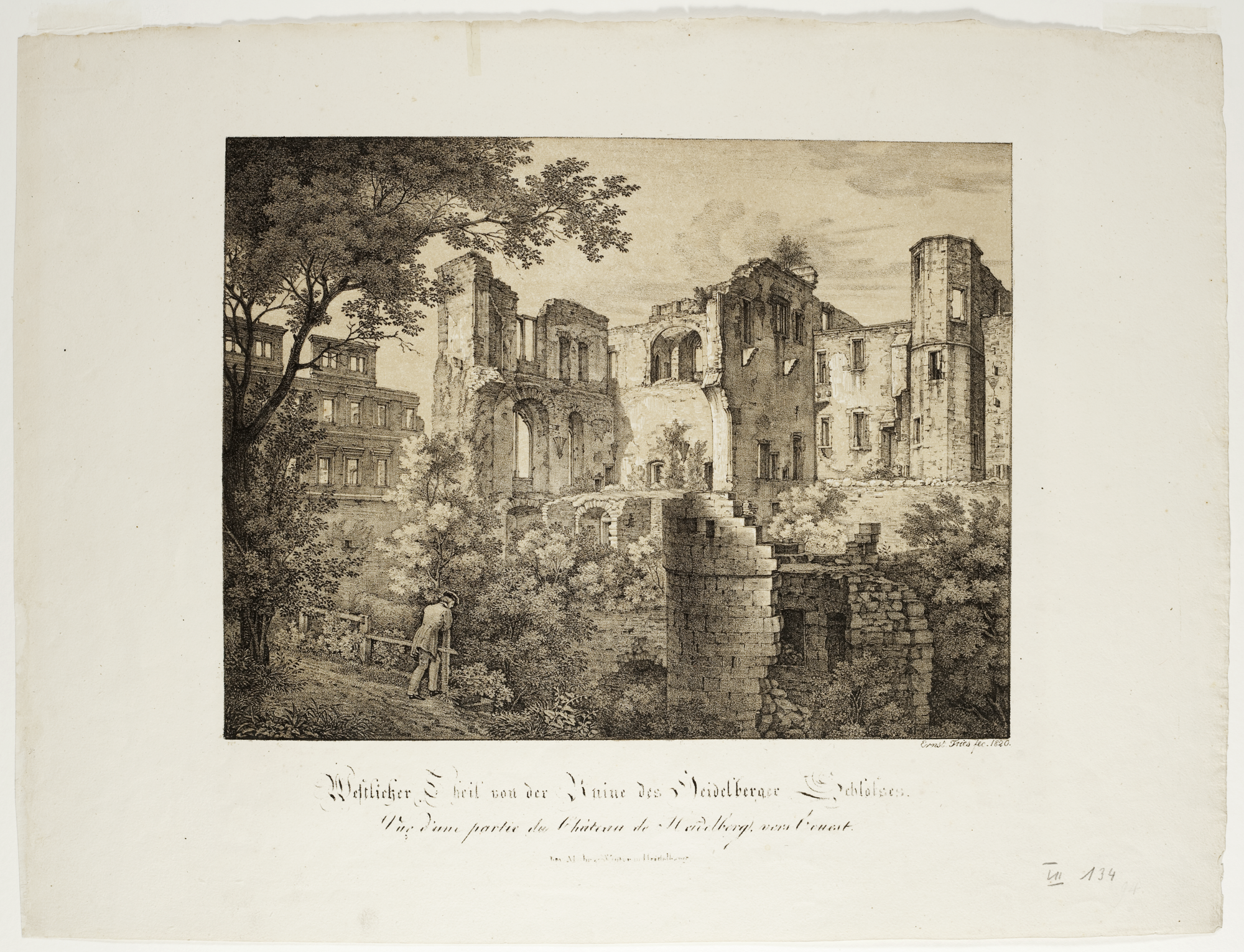 Westlicher Theil der Ruine des Heidelberger Schlosses (Quelle: Bildindex der Kunst und Architektur)