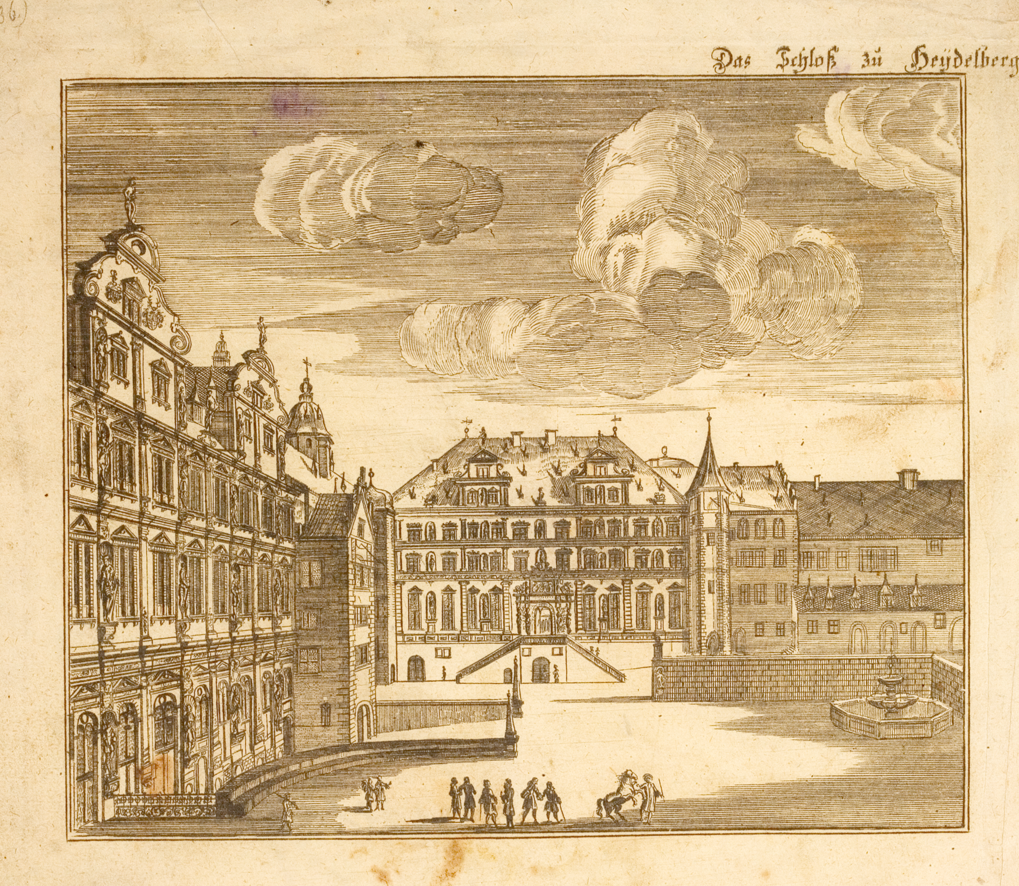 Schlosshof, von Westen (Quelle: Bildindex der Kunst und Architektur)