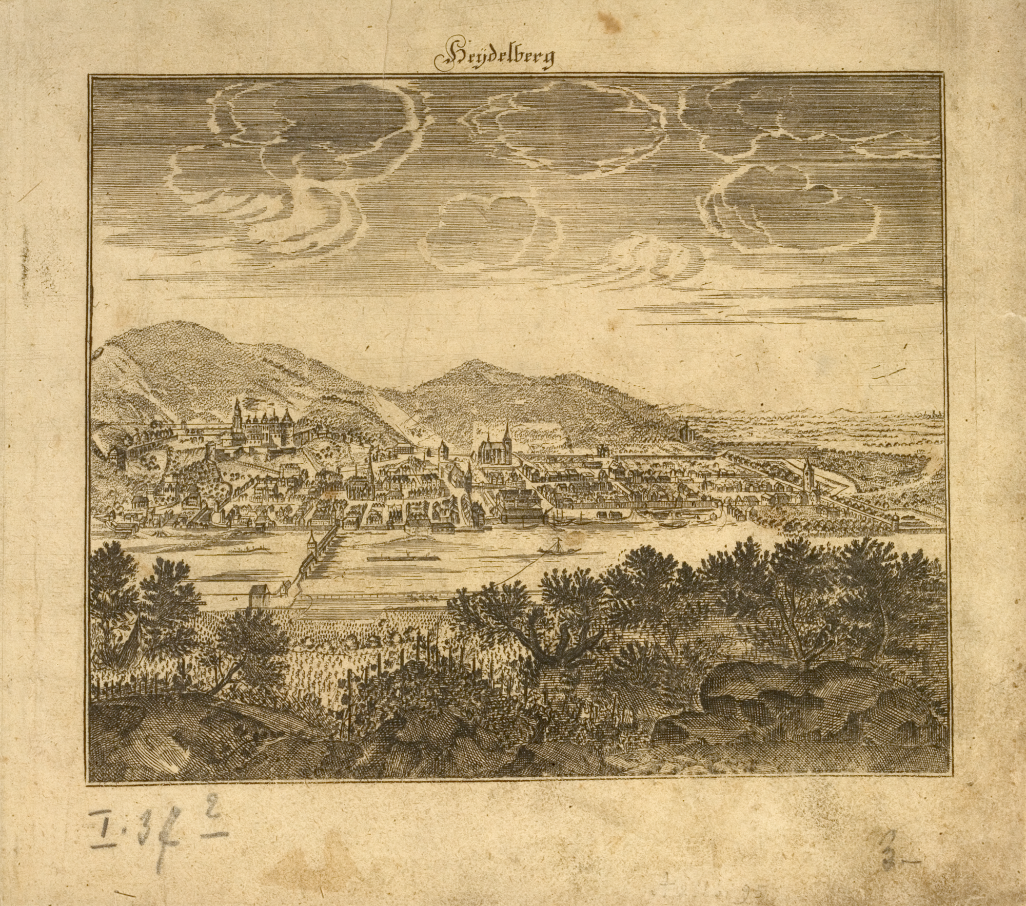 Ansicht Schloss und Stadt (Quelle: Bildindex der Kunst und Architektur)