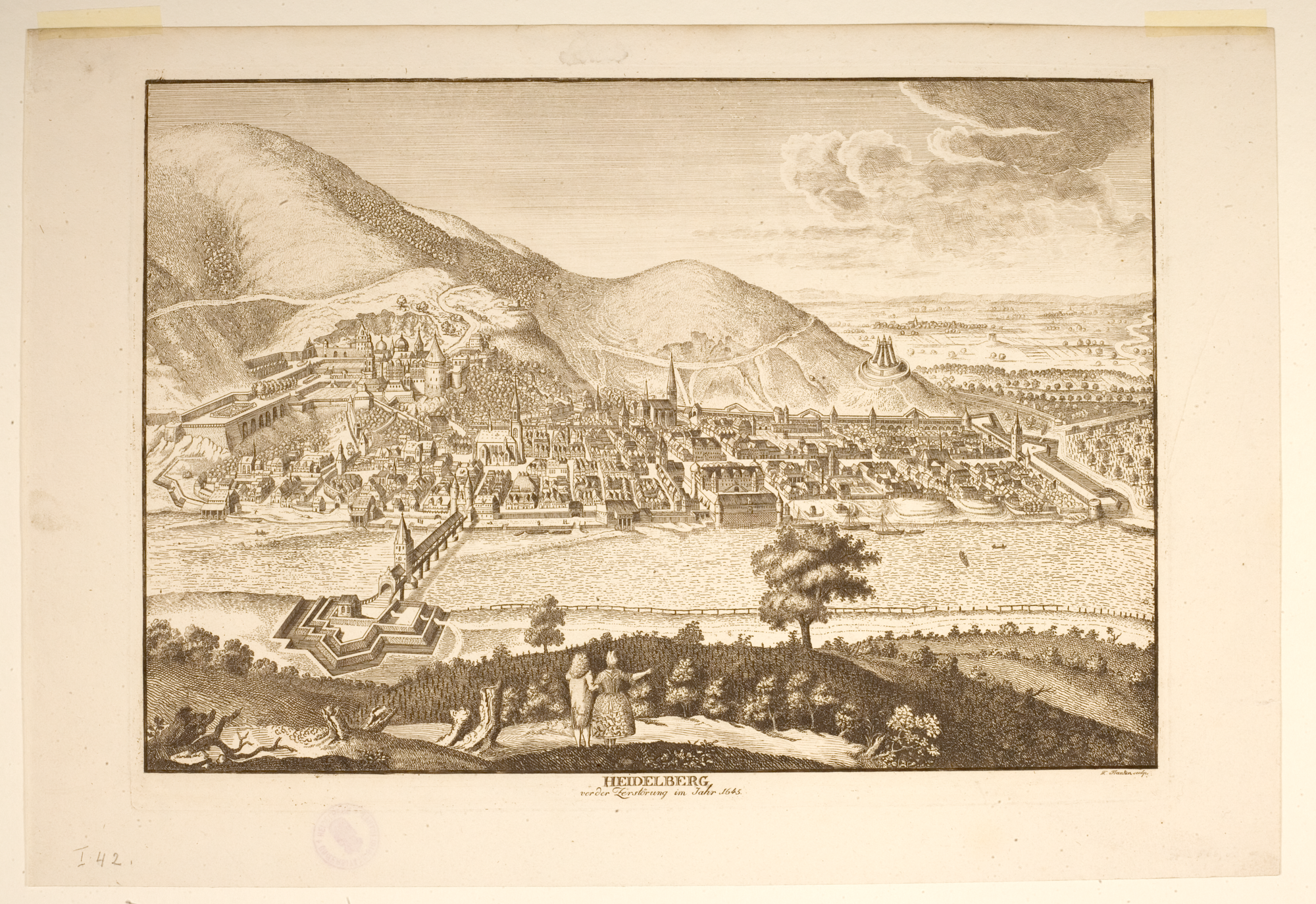 Ansicht Stadt und Schloss (Quelle: Bildindex der Kunst und Architektur)