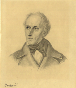 Friedrich Wilhelm Carl Umbreit,  (Quelle: Digitaler Portraitindex)