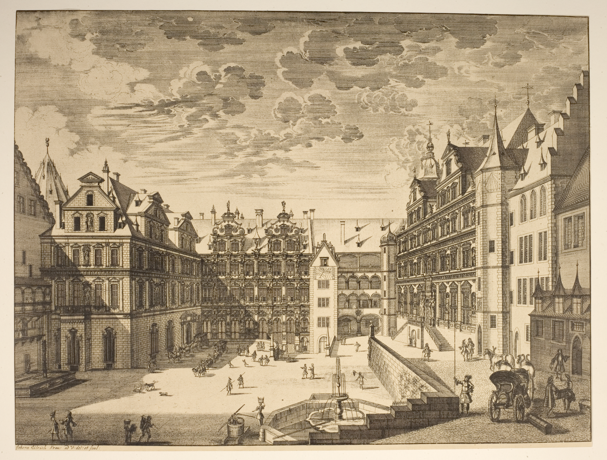 Schlosshof von Süden (Quelle: Bildindex der Kunst und Architektur)