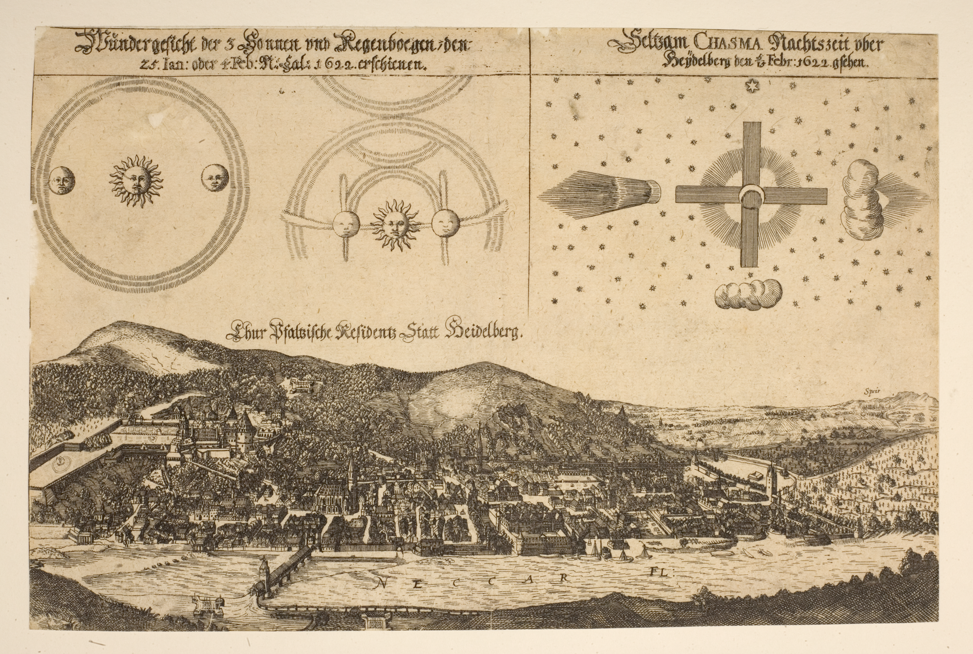 Himmelserscheinungen 1622 (Quelle: Bildindex der Kunst und Architektur)