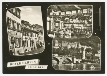 Roter Ochsen, Schweizer Stübli, Schloss mit Alter Brücke