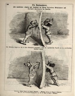 "Die Auswanderer, oder wunderbare Fahrten und Abenteuer der Herren Barnabas Wühlhuber und Casimir Heulmaier in Amerika"