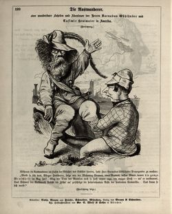 "Die Auswanderer, oder wunderbare Fahrten und Abenteuer der Herren Barnabas Wühlhuber und Casimir Heulmaier in Amerika"